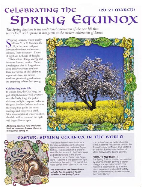 Pagan Rituals and Ceremonies for the Spring Equinox